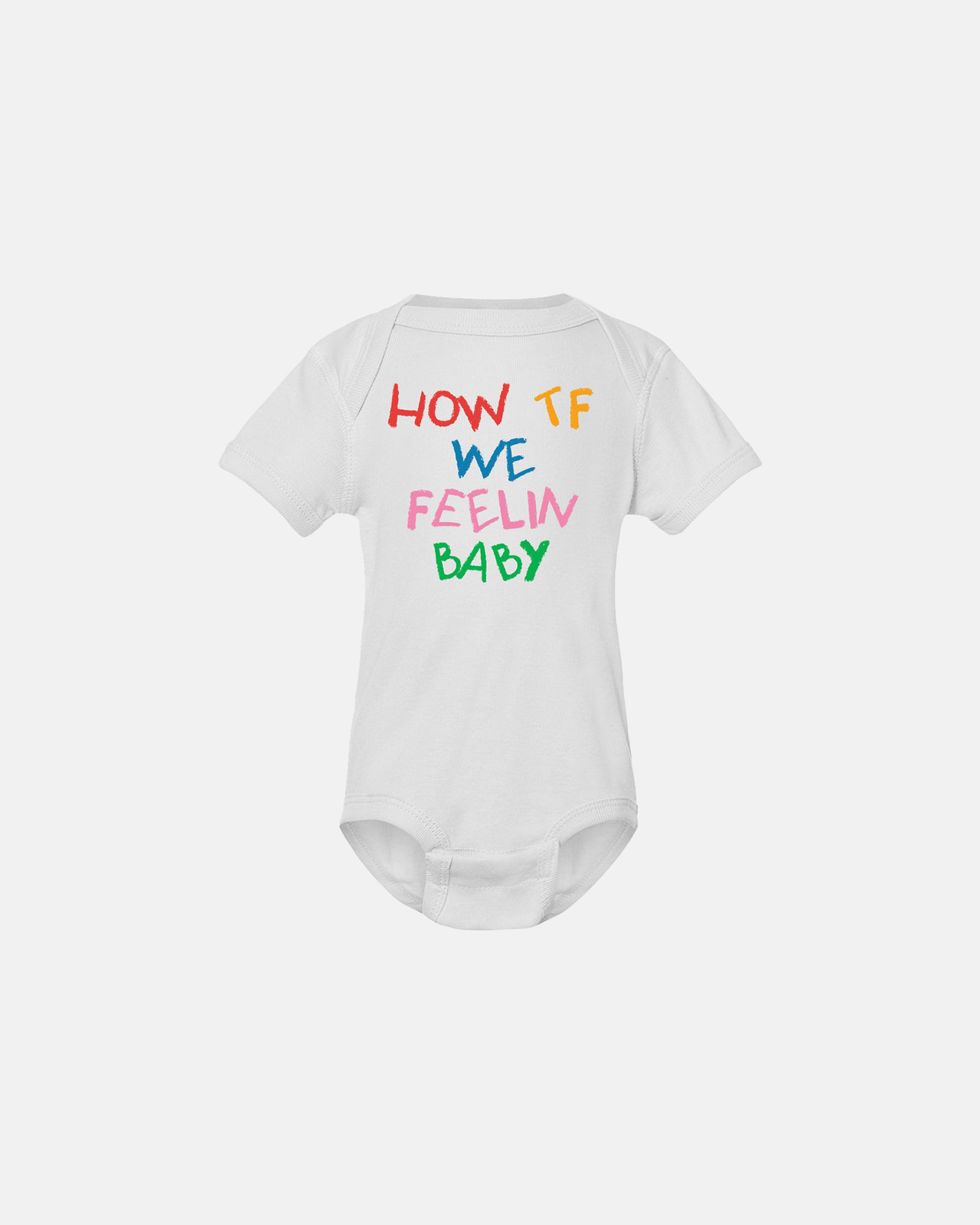 How TF We Feelin Baby Onesie