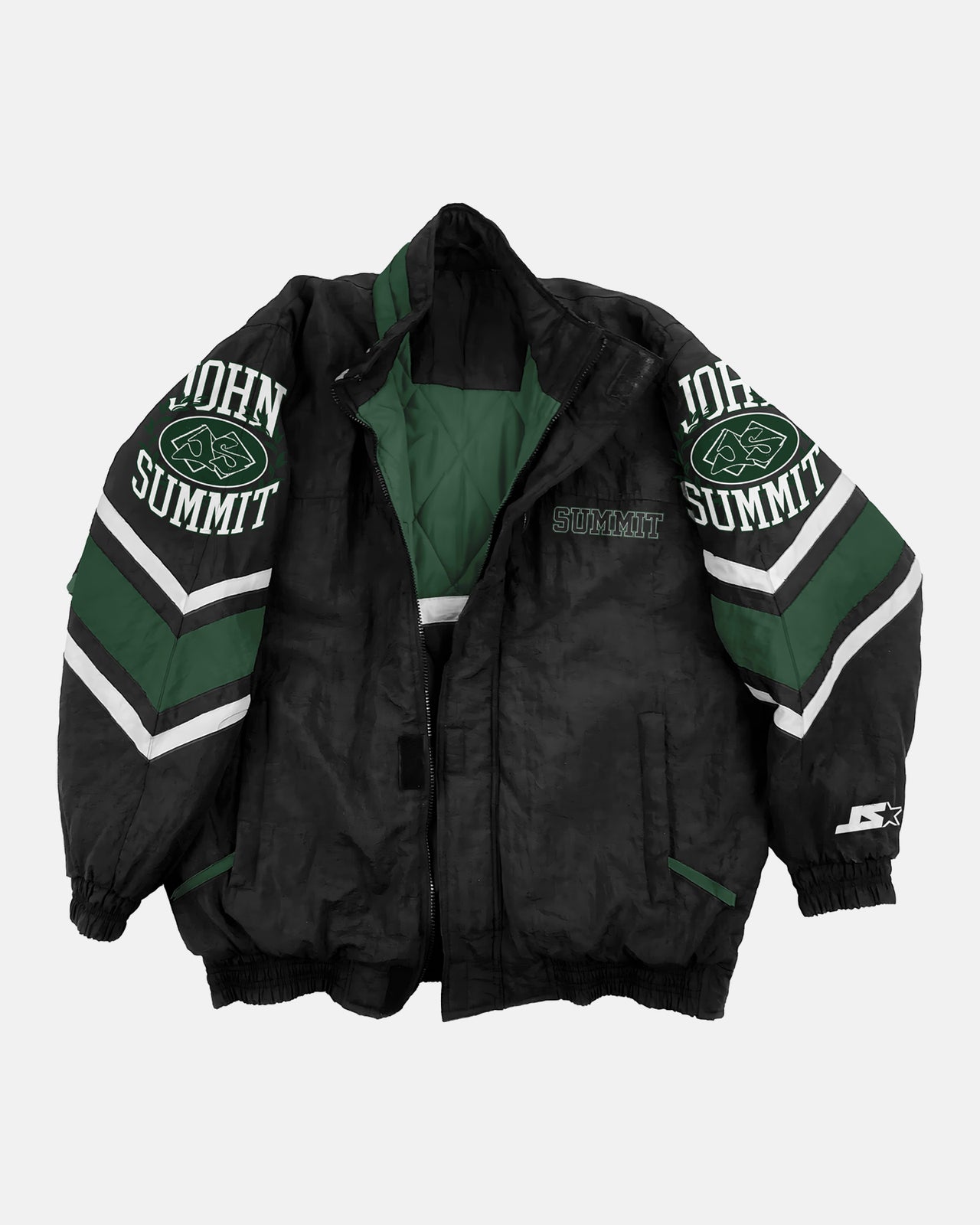 John Summit Green Starter Jacket
